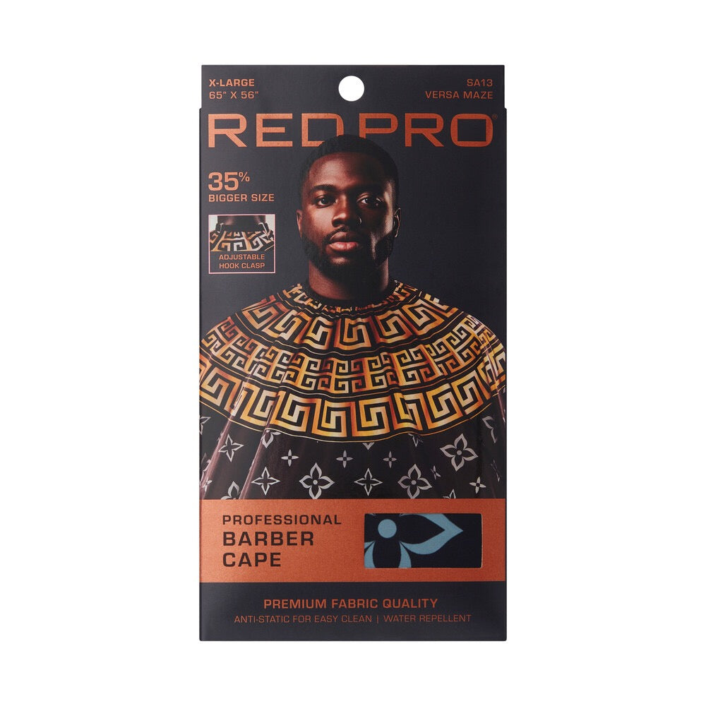 RED PRO Professional Barber Cape - Versa Maze