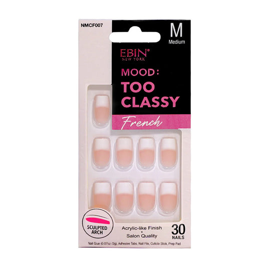 EBIN Too Classy Nails - French 07 (Medium)