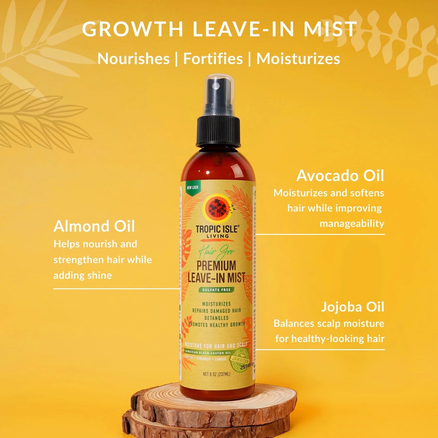 Tropic Isle Hair GRO Leave-in Conditioning Mist 8oz