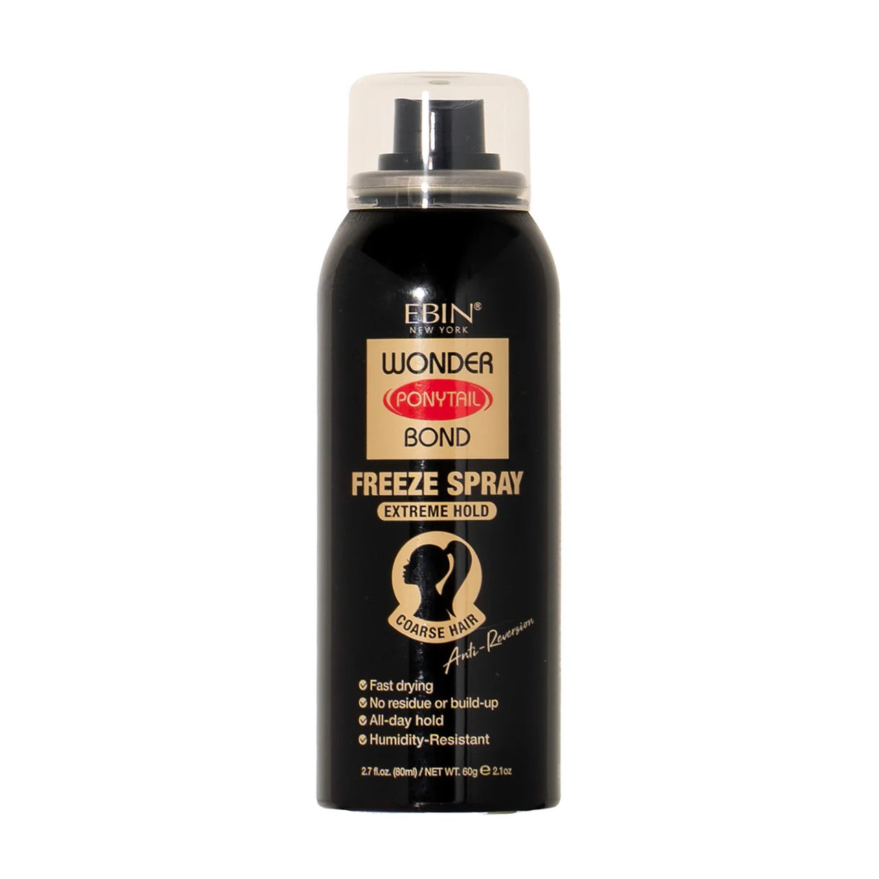 EBIN Wonder Ponytail Bond Freeze Spray - Extreme Hold 2.7OZ