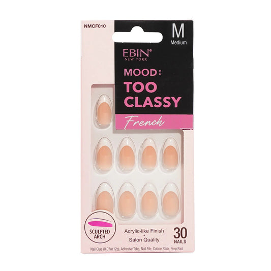 EBIN Too Classy Nails - French 010 (Medium)