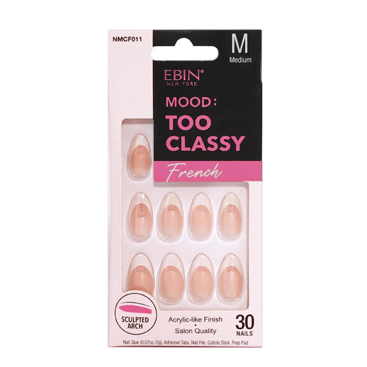 EBIN Too Classy Nails - French 011 (Medium)