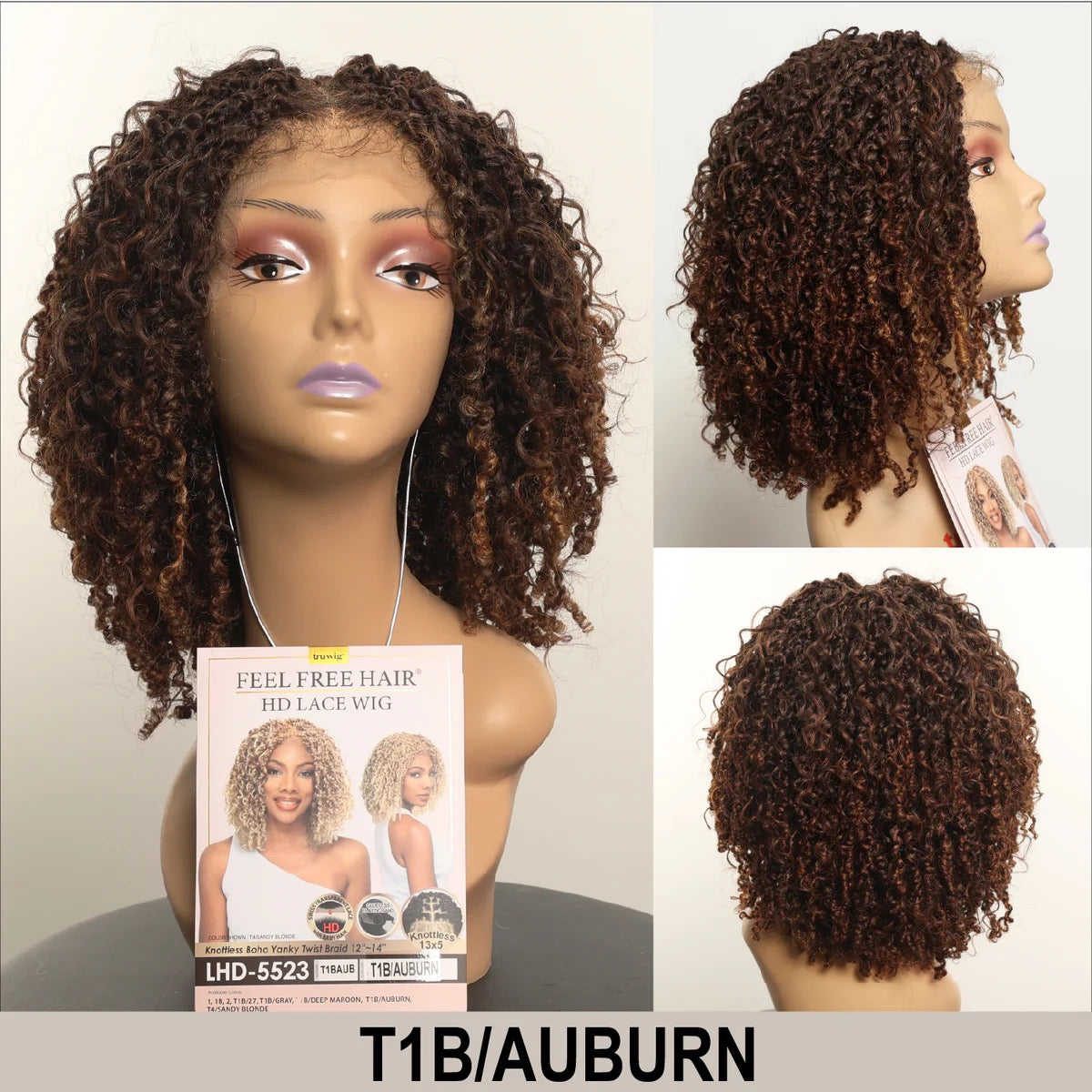 HR Tru Wig LHD-5523 Yanky Twist 12-14" 13X5 HD Lace Wig