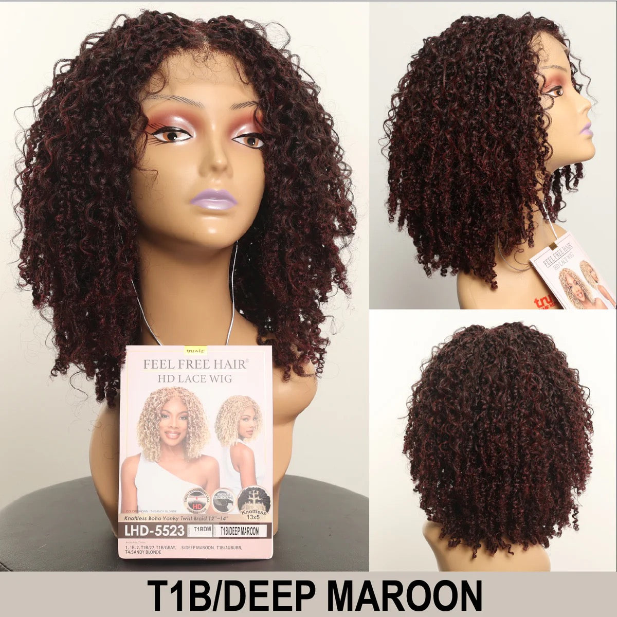 HR Tru Wig LHD-5523 Yanky Twist 12-14" 13X5 HD Lace Wig