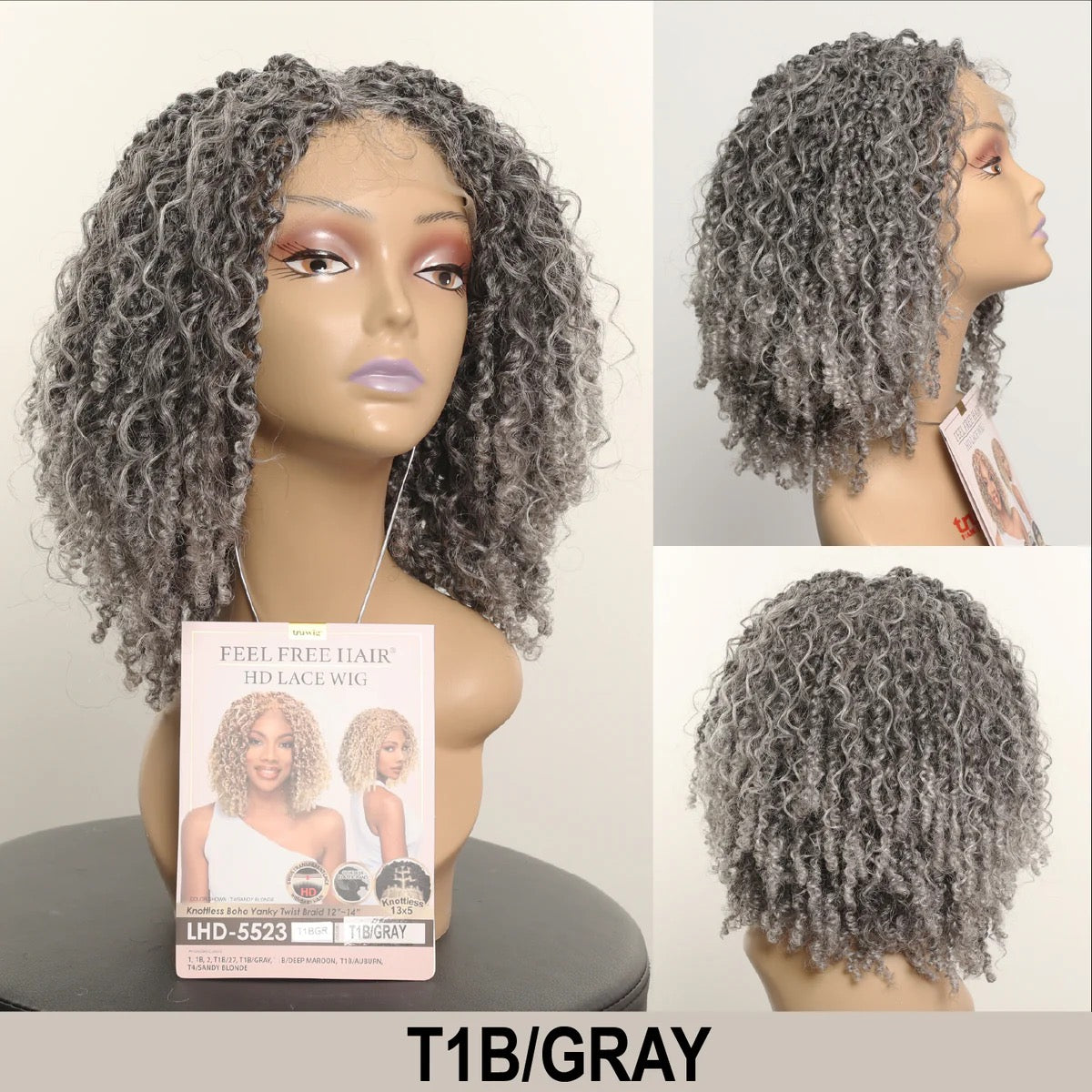 HR Tru Wig LHD-5523 Yanky Twist 12-14" 13X5 HD Lace Wig