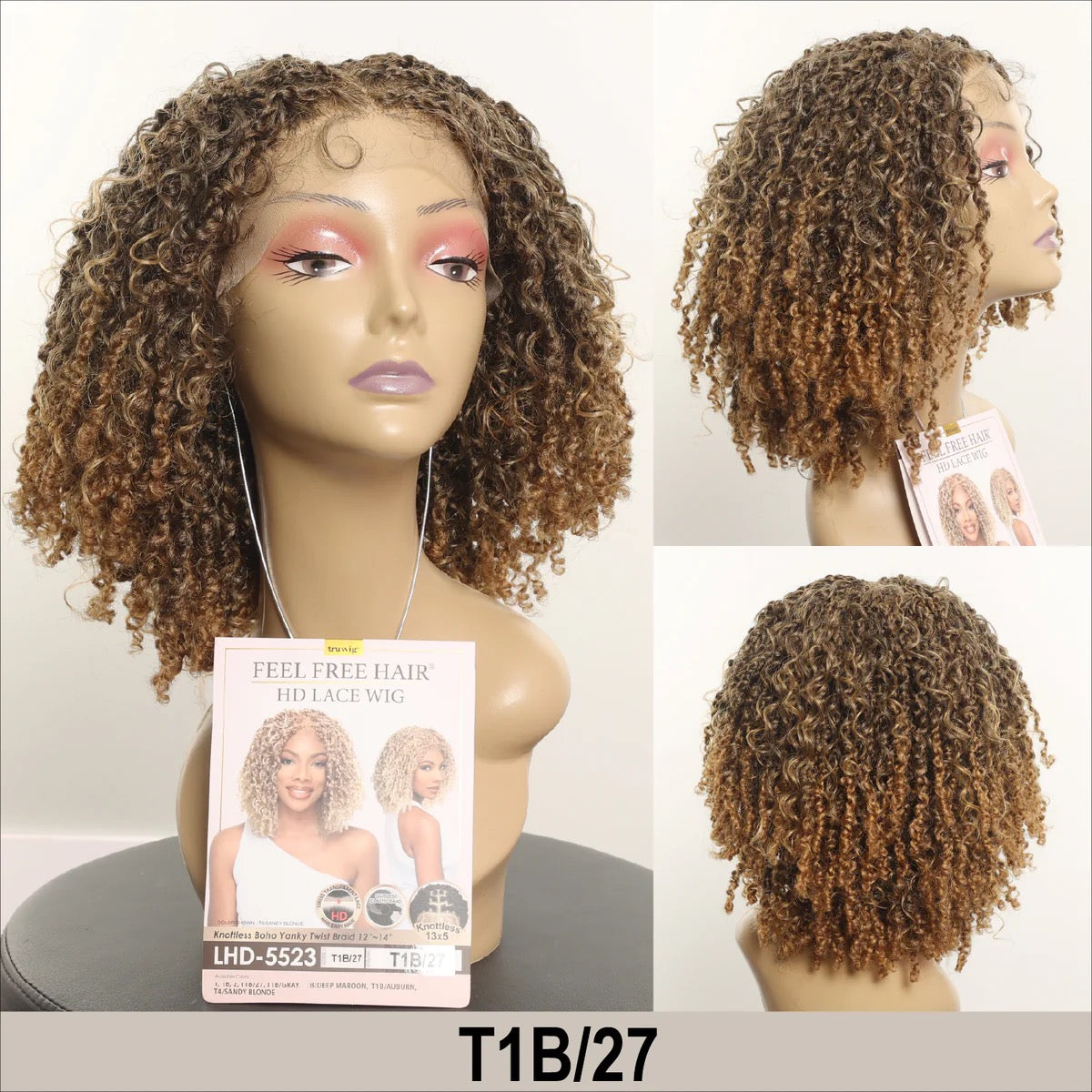 HR Tru Wig LHD-5523 Yanky Twist 12-14" 13X5 HD Lace Wig