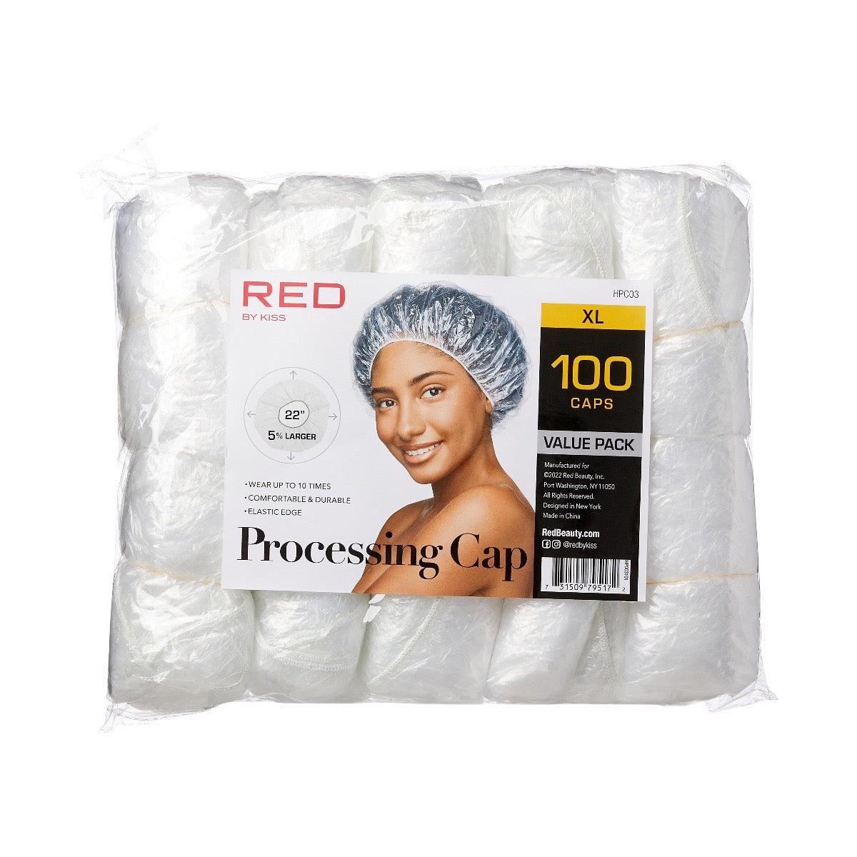 Processing Caps Red Processing Caps XL Value Pack (10 Rolls) – Get Sassy Beauty Supply