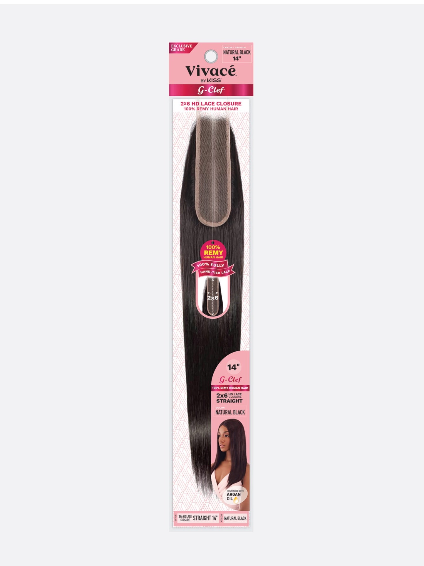Vivace G Clef 2×6 Lace Closure Straight