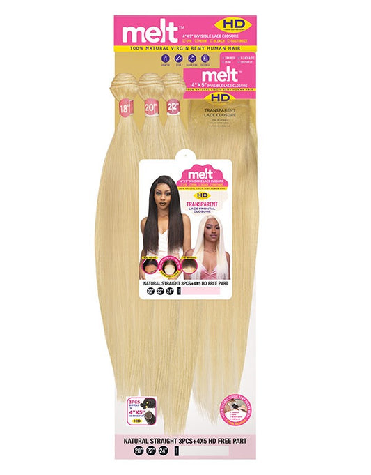 Janet Melt 3PCS Straight 4x5 HD