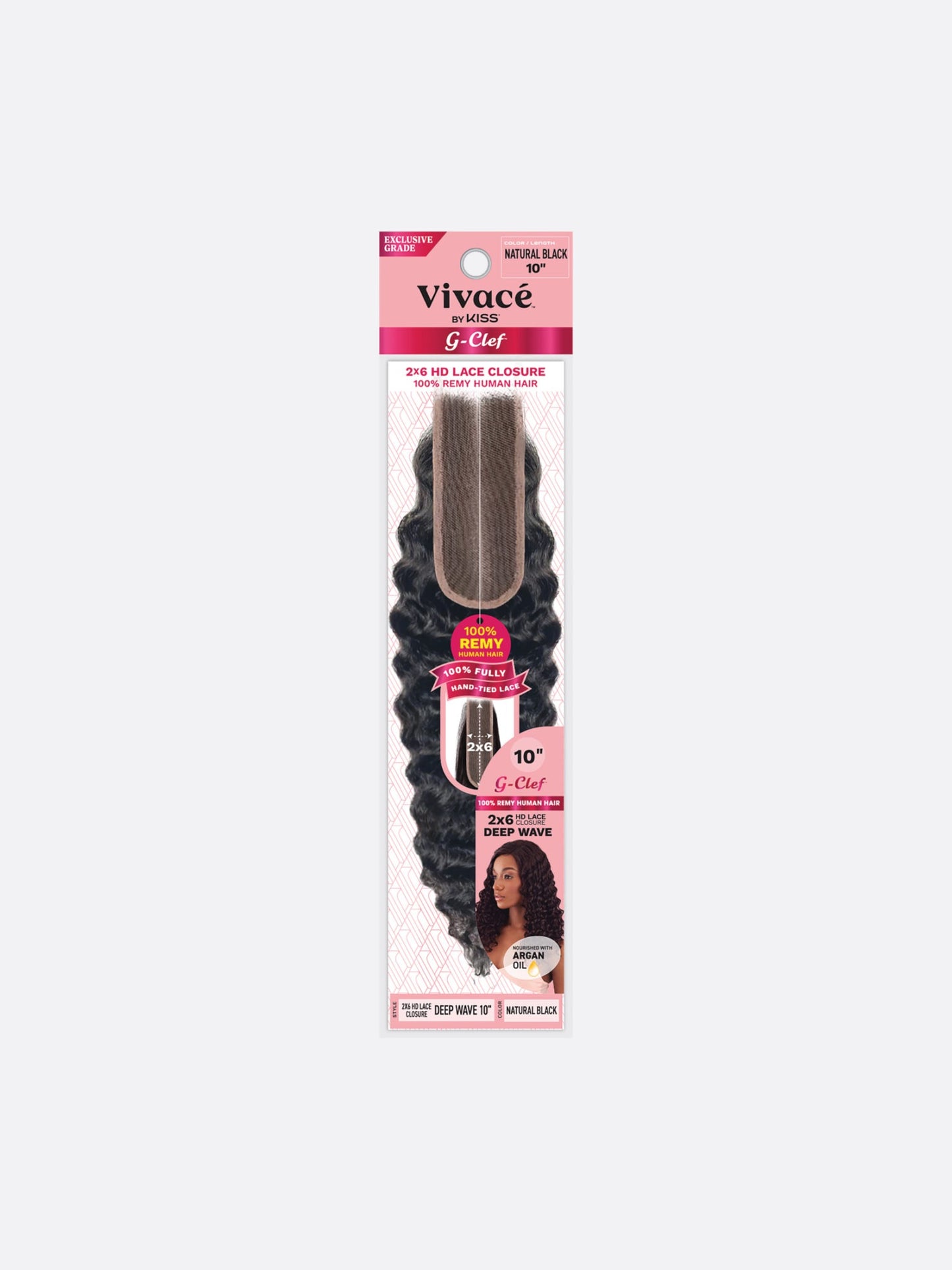 Vivace G Clef 2×6 Lace Closure Deep Wave