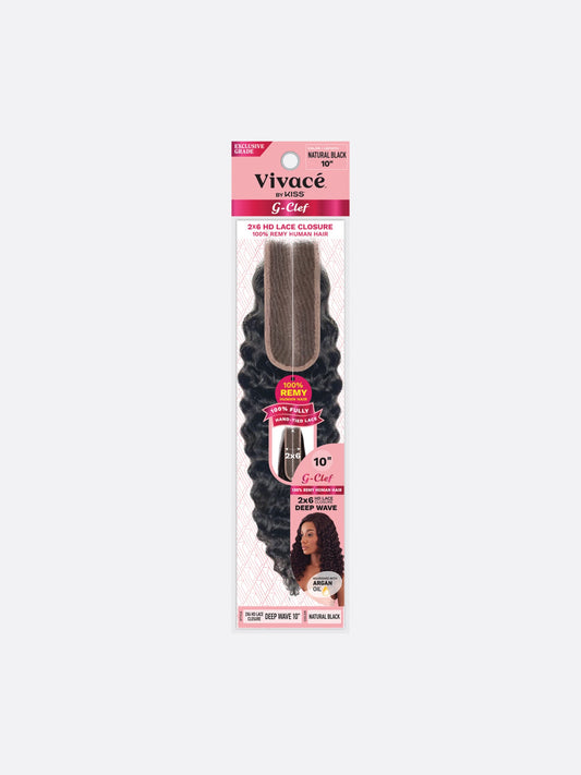 Vivace G Clef 2×6 Lace Closure Deep Wave