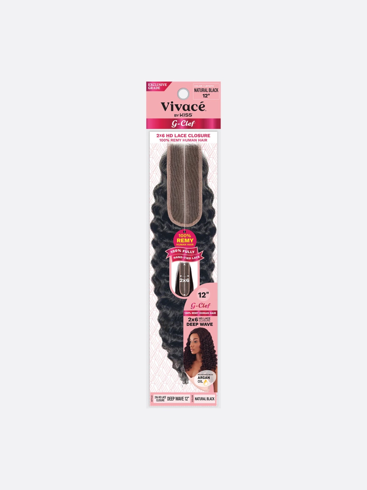 Vivace G Clef 2×6 Lace Closure Deep Wave