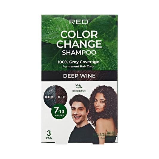 KISS Color Change Shampoo 3 Pouches Deep Wine