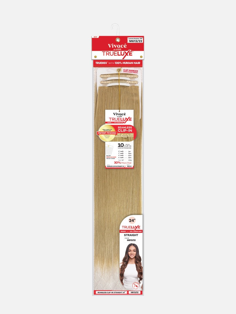 TRUELUXE Seamless Clip In Straight 24"
