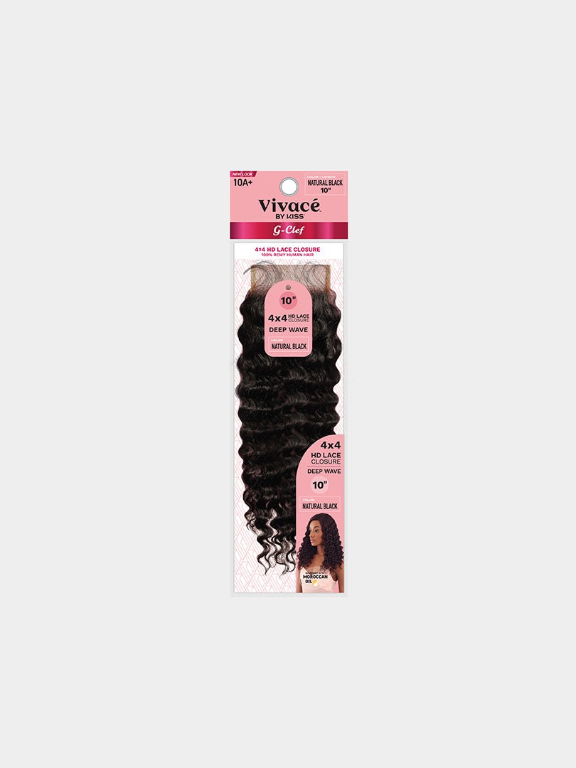 Vivace G CLEF 4X4 Lace Closure Deep Wave