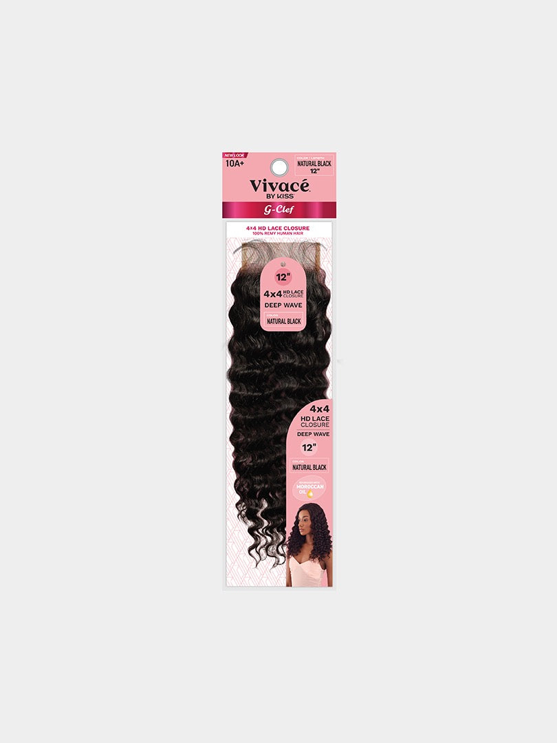 Vivace G CLEF 4X4 Lace Closure Deep Wave