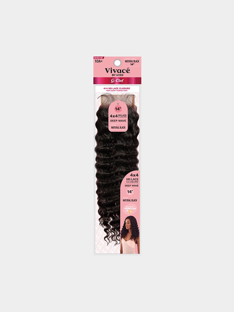 Vivace G CLEF 4X4 Lace Closure Deep Wave
