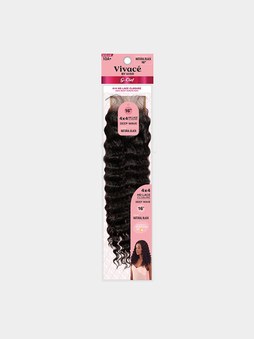 Vivace G CLEF 4X4 Lace Closure Deep Wave