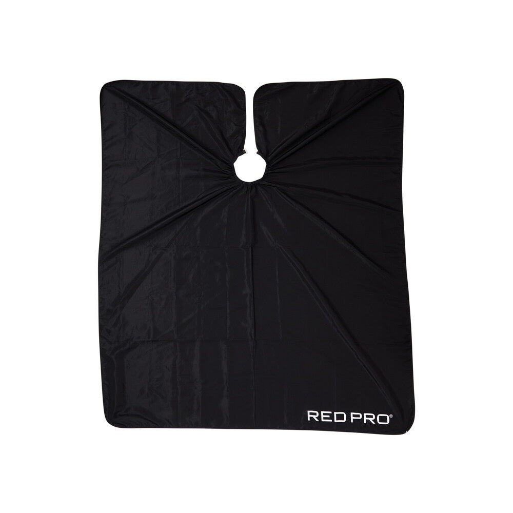 RED PRO Professional Barber Cape - Black
