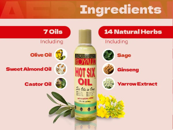 African Royale Hot Six Oil 8oz