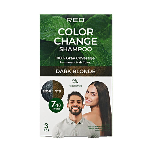 KISS Color Change Shampoo 3 Pouches Dark Blonde