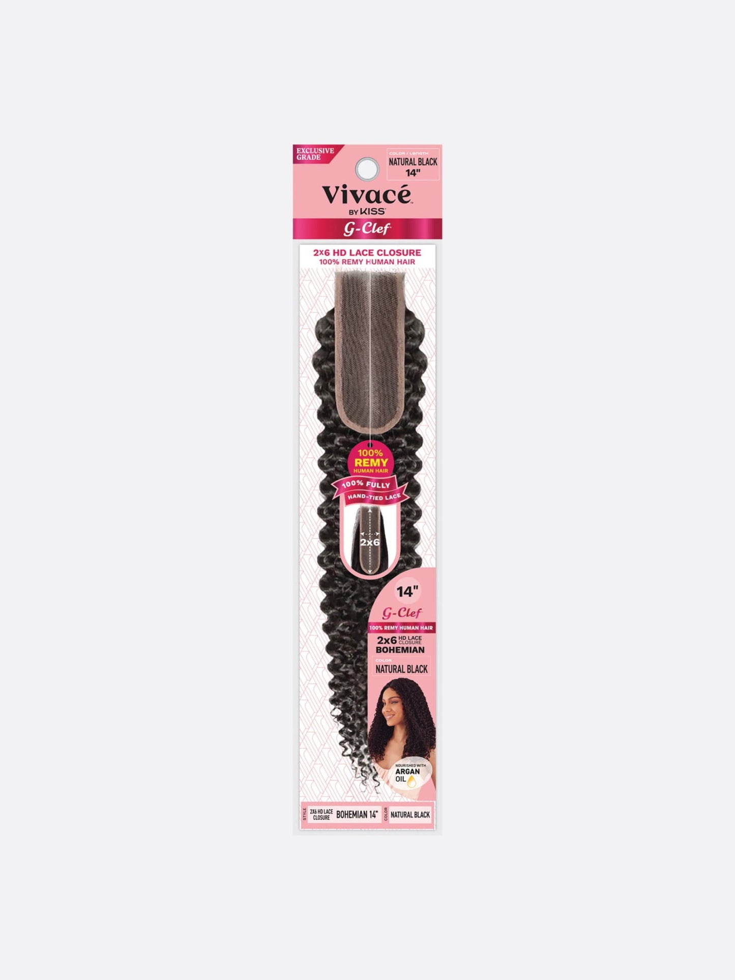 Vivace G Clef 2×6 Lace Closure Bohemian Curl