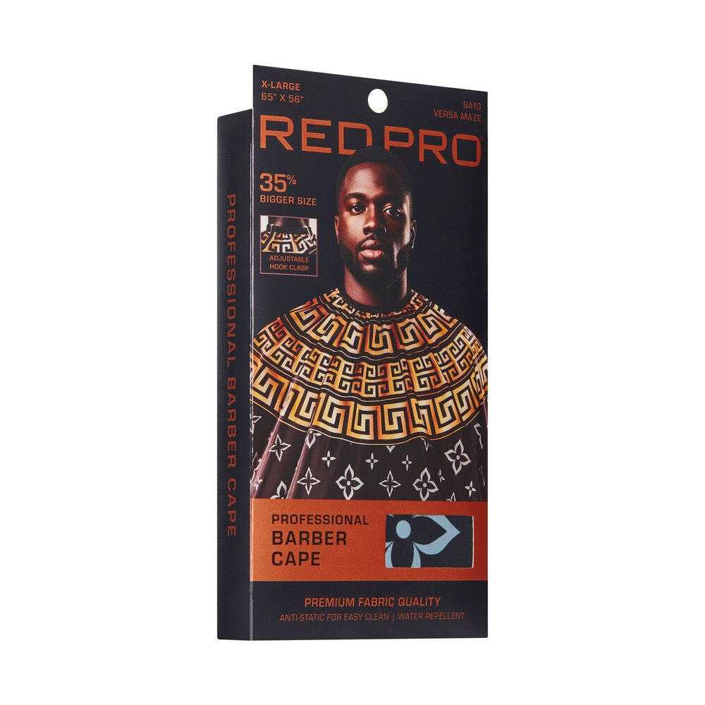 RED PRO Professional Barber Cape - Versa Maze