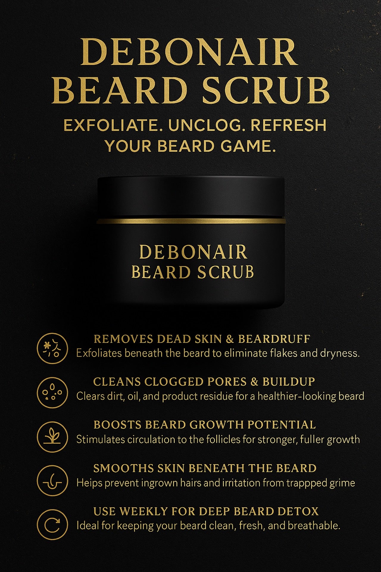 Debonair Beard Scrub - Mister Debonair Fragrance 4 oz