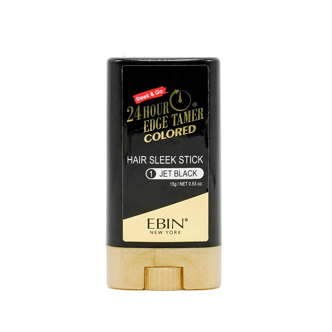 EBIN 24 Hour Colored Sleek Stick Jet Black 0.5 oz