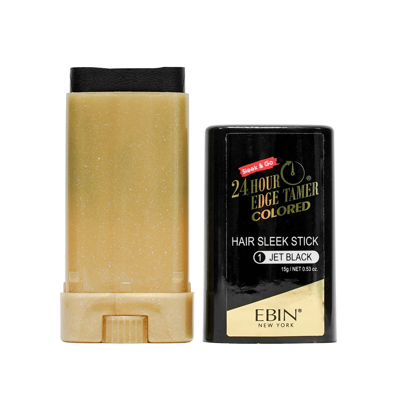EBIN 24 Hour Colored Sleek Stick Jet Black 0.5 oz