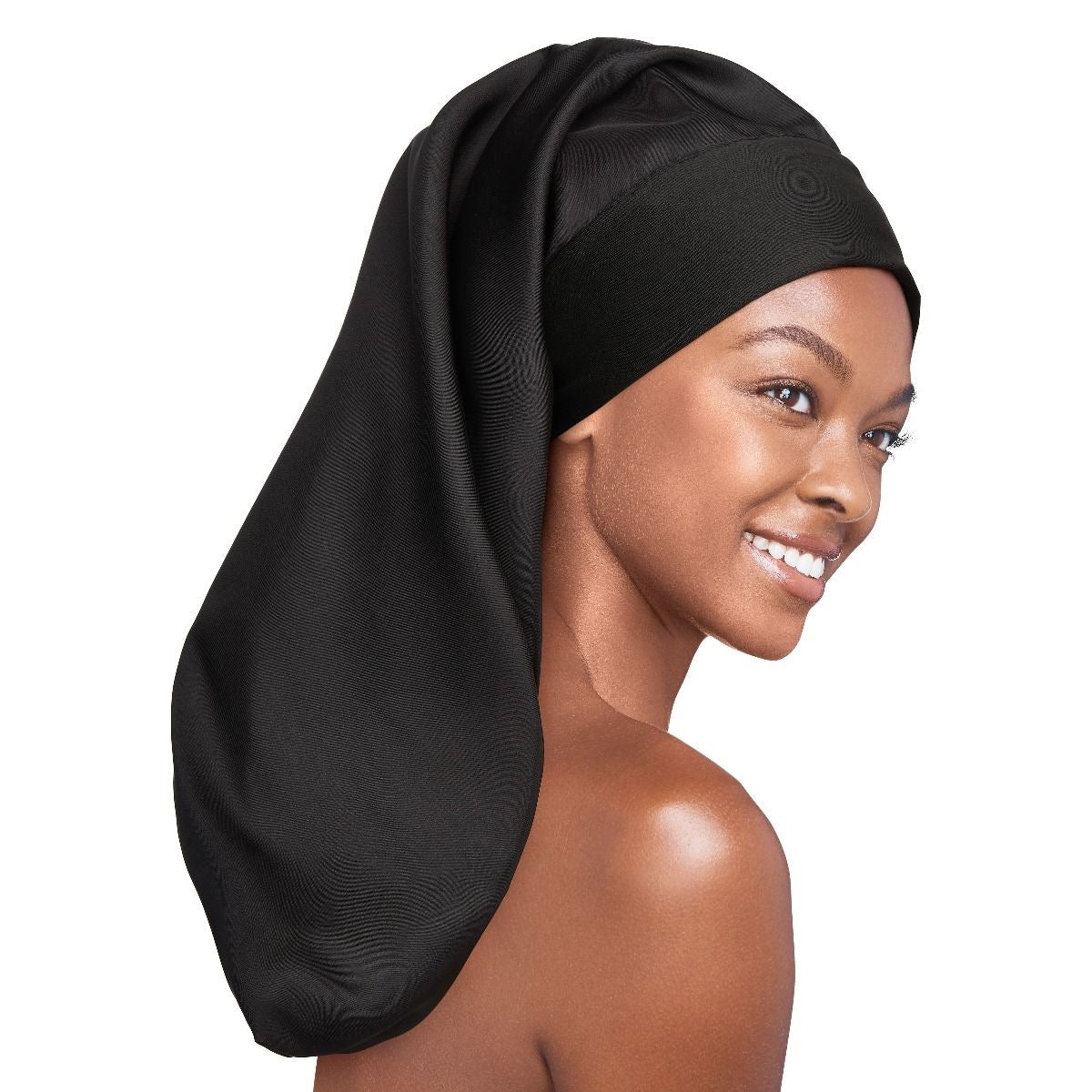 RED Wide Edge Braid Bonnet Black