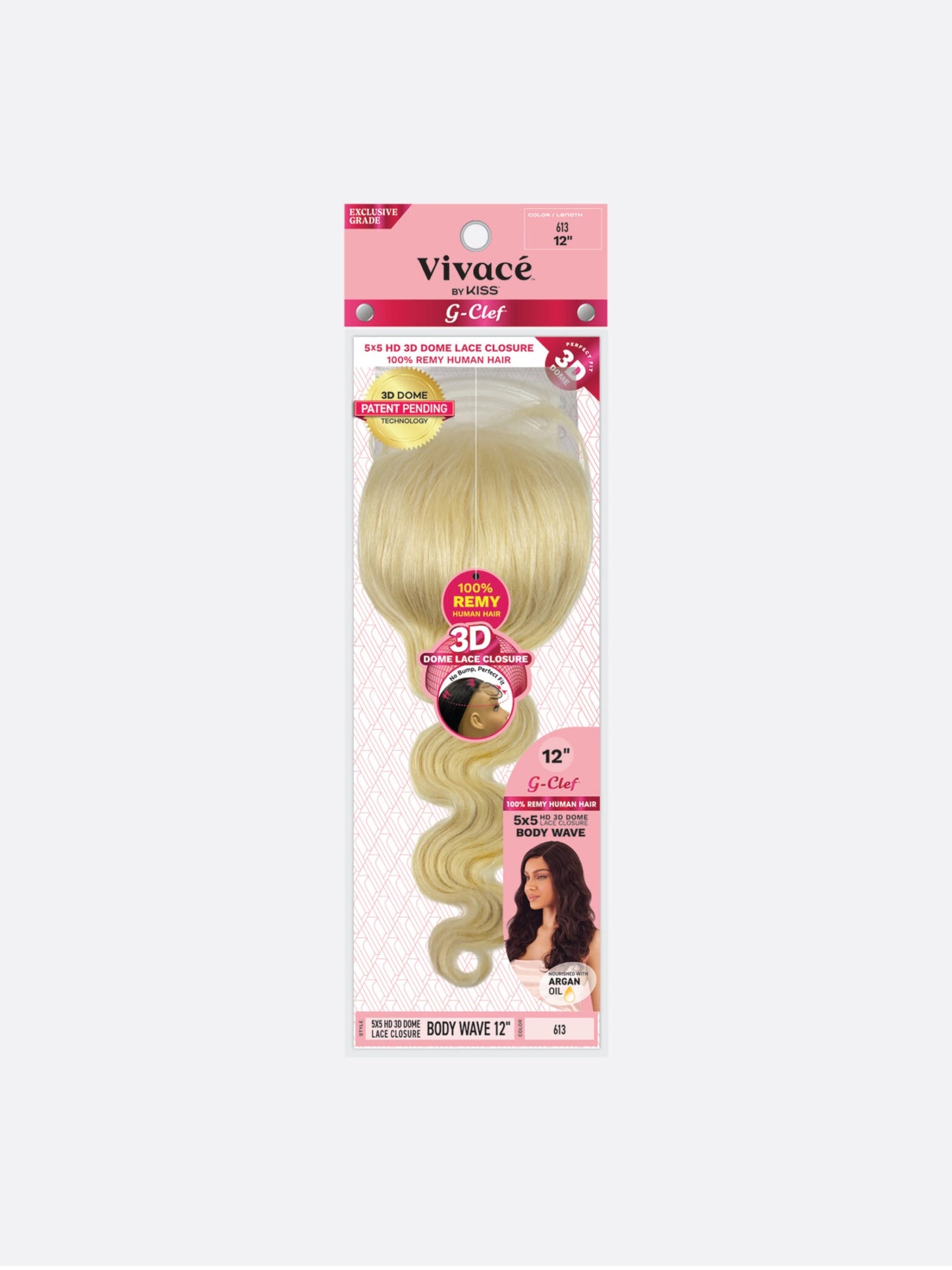 Vivace G CLEF 5X5 3D Dome Lace Closure Body Wave
