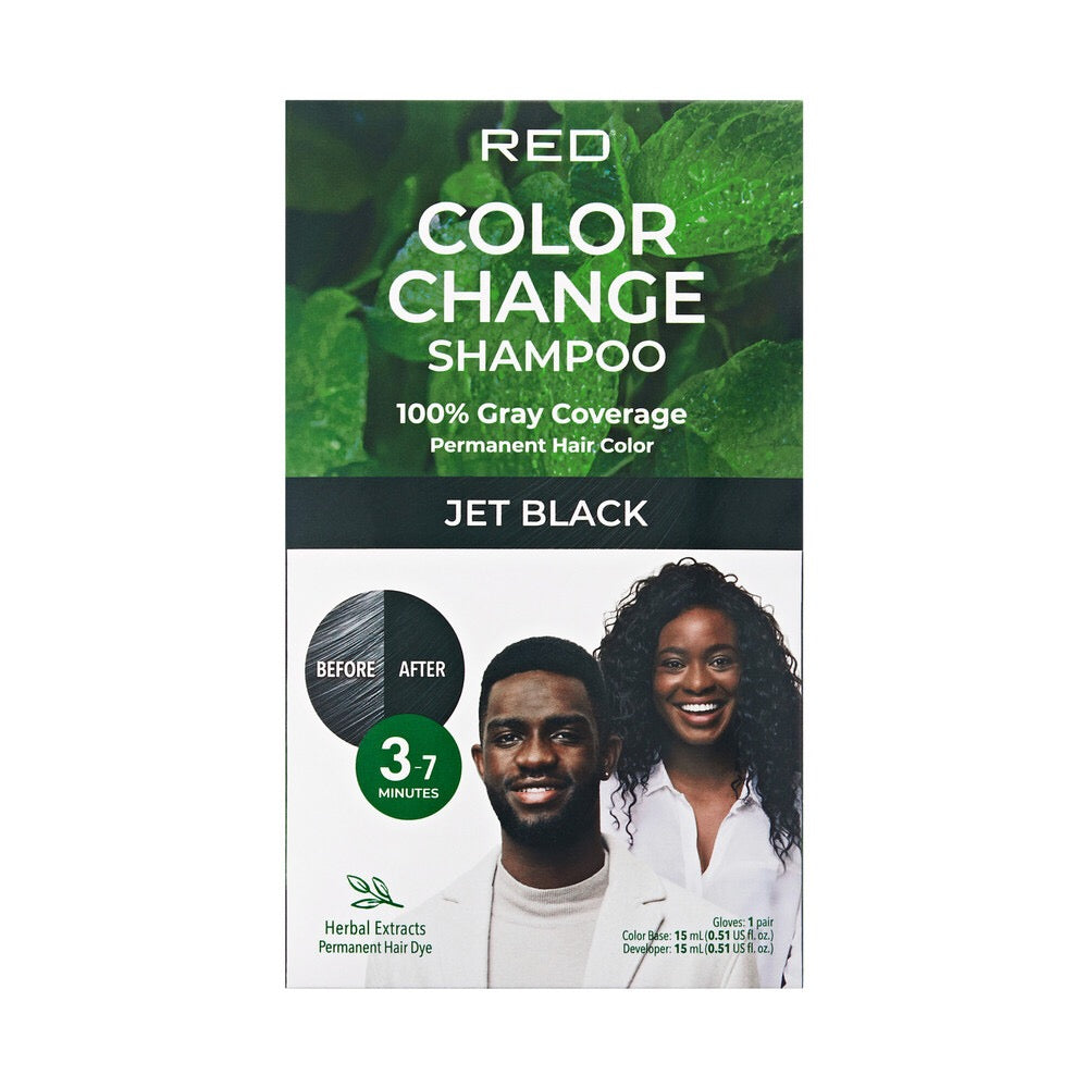 KISS Color Change Shampoo 1 Pack Jet Black