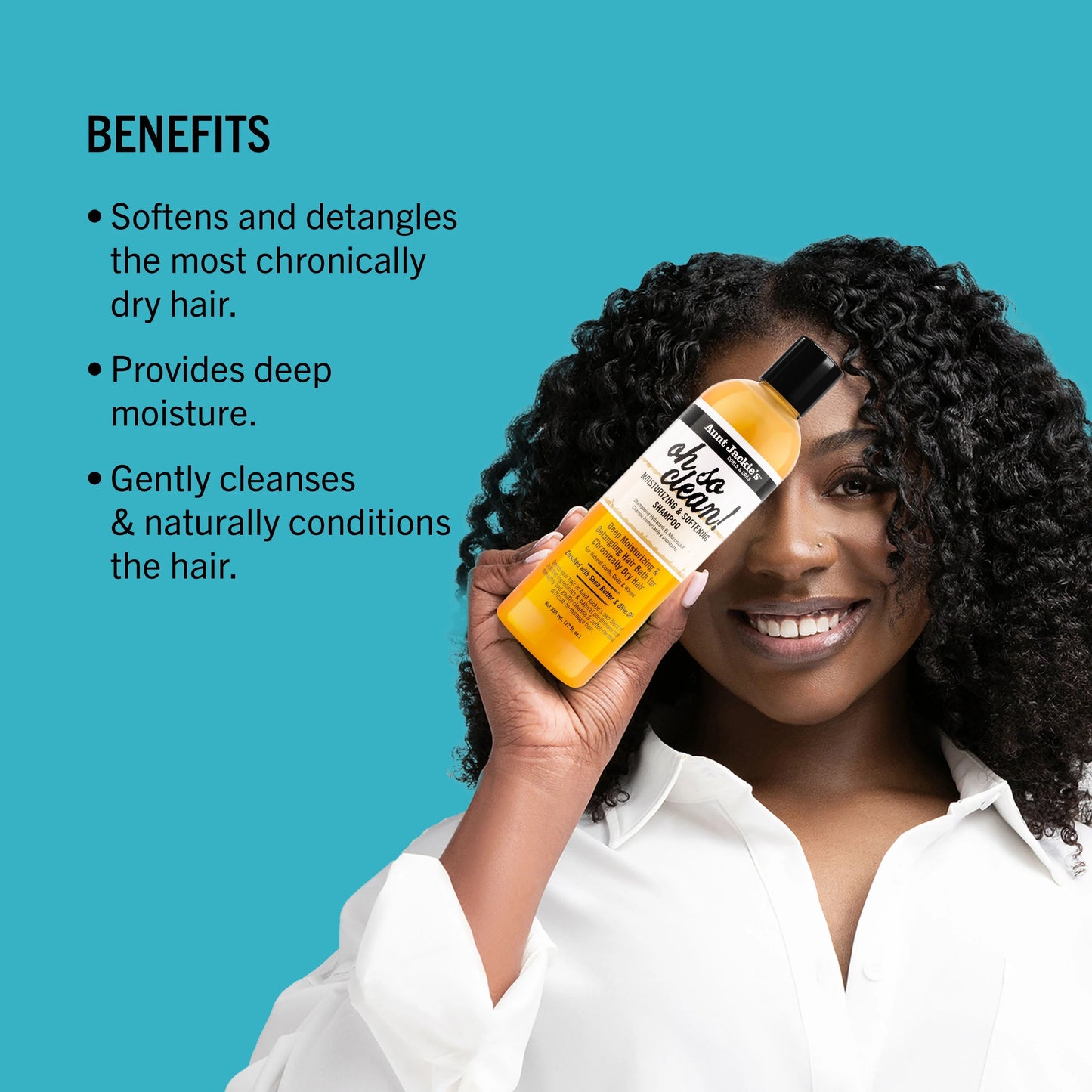 Aunt Jackie's Oh So Clean Moisturizing & Softening Shampoo 12oz