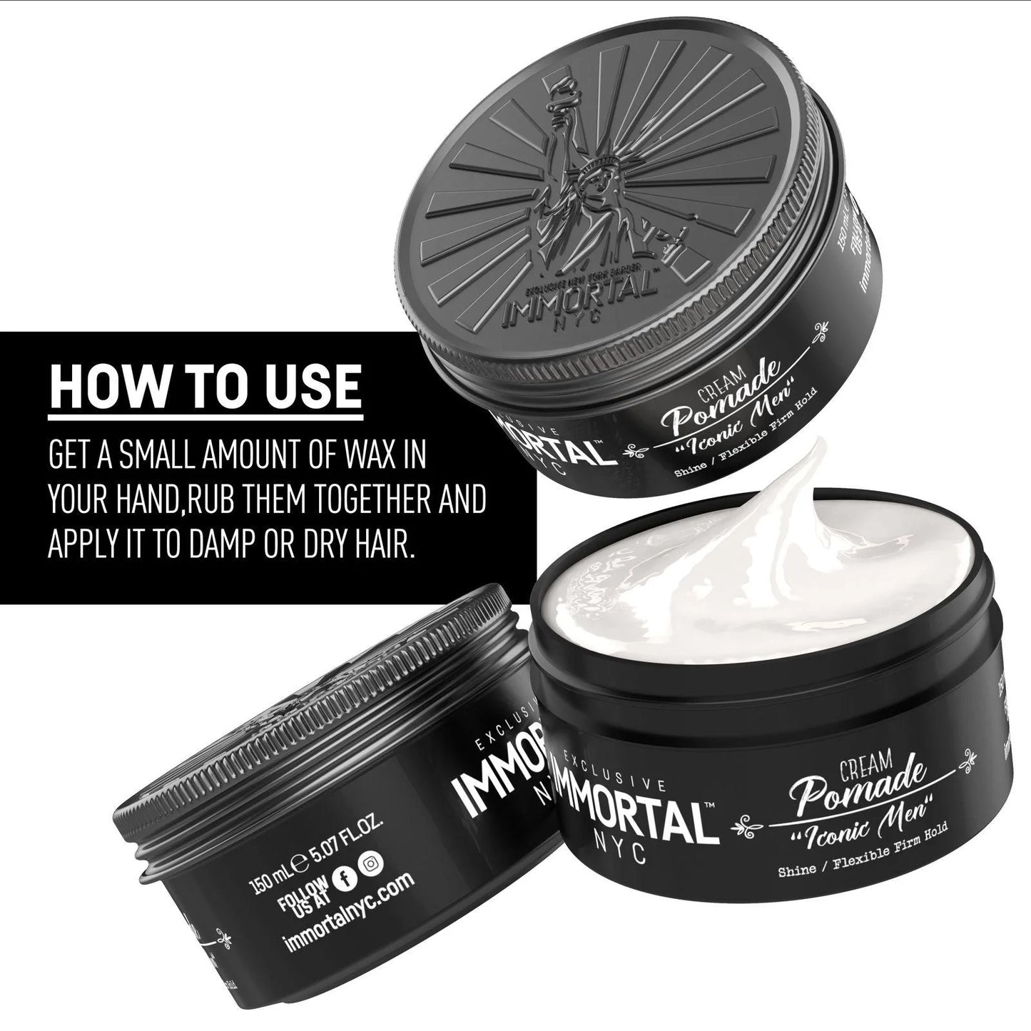 Immortal Cream Pomade "Iconic Man" 5.07 oz
