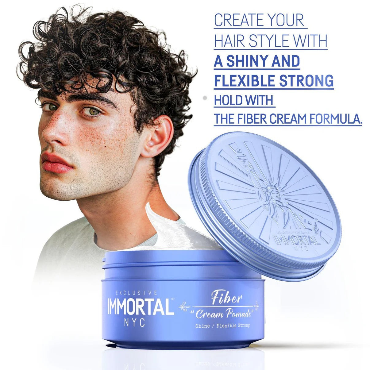 Immortal Creative Fiber Wax "Cream Pomade" 5.07 oz