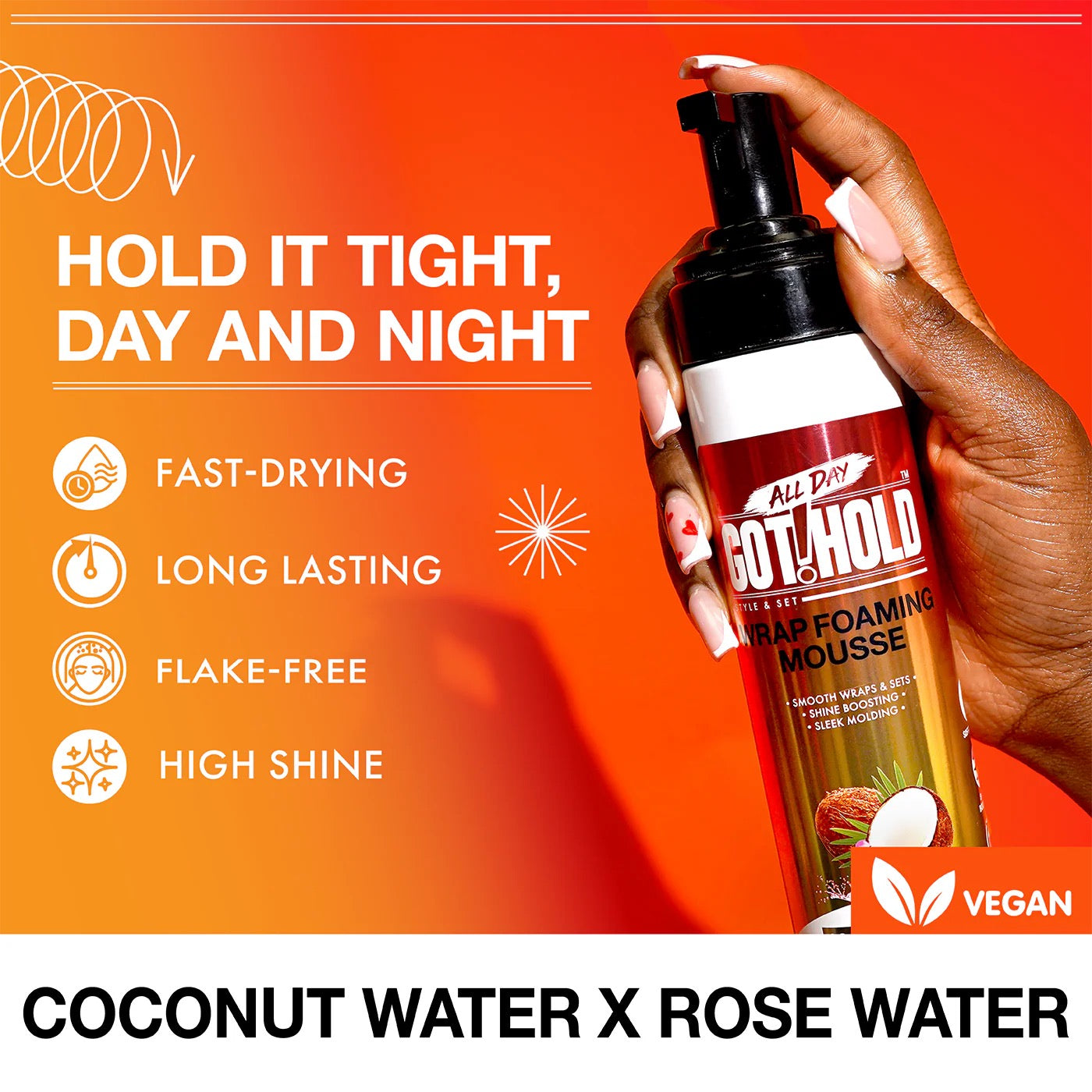 All Day Got Hold Wrap Foaming Mousse 8.5 oz