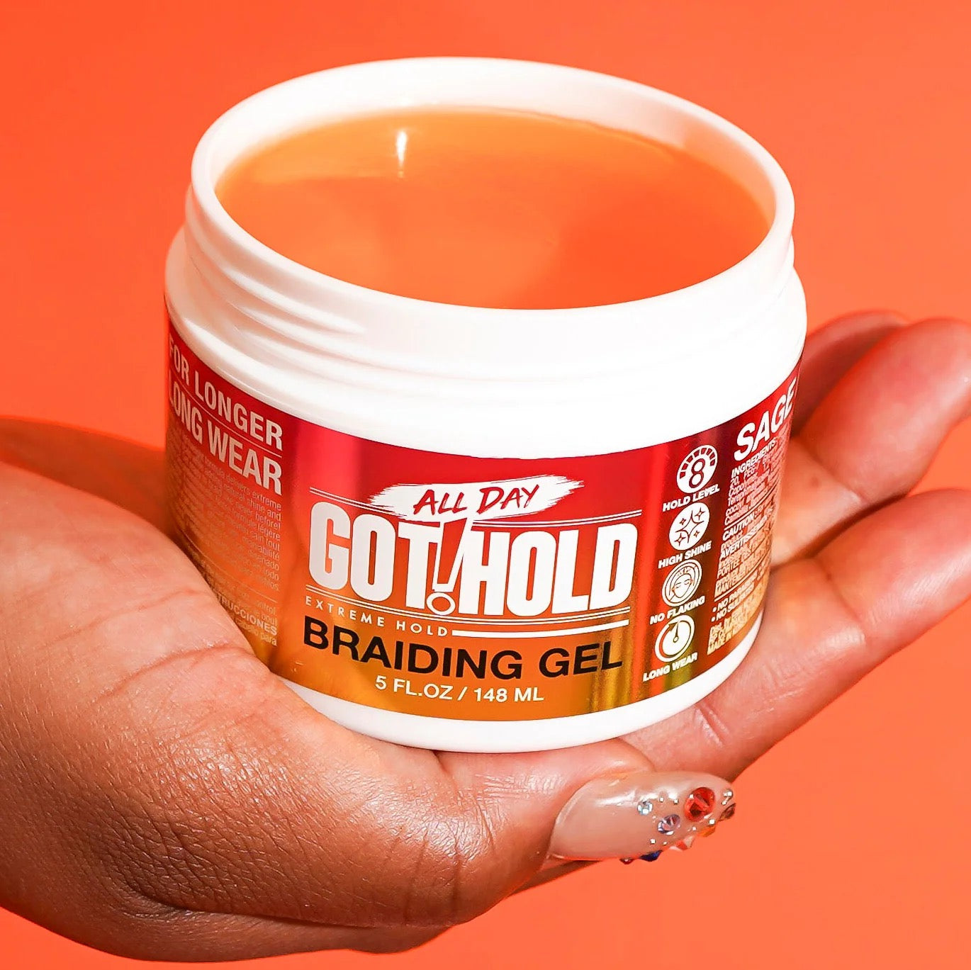 All Day Got Hold Braiding Gel Extreme Hold 5 oz