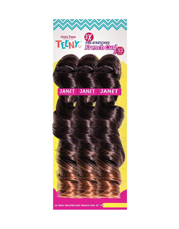 Janet 3X Teeny Pre Stretched French Curl 32"