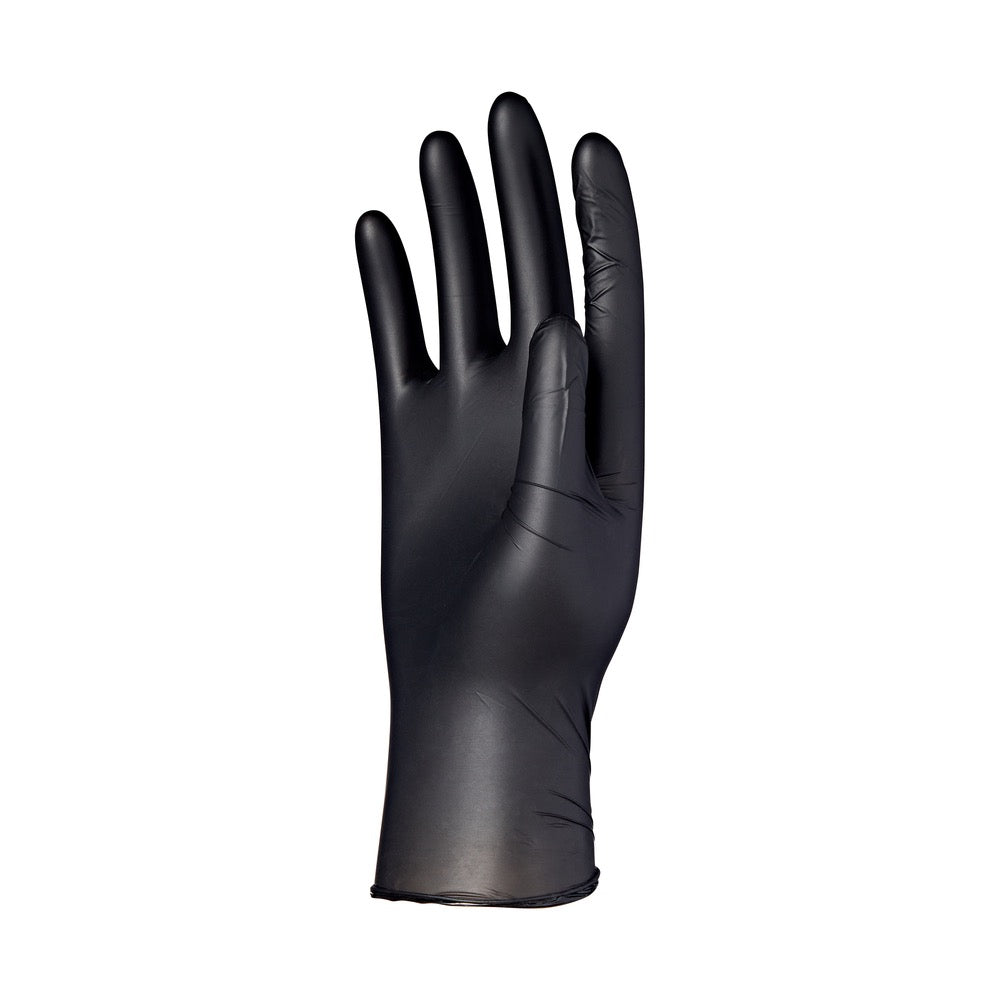 RED Black Vinyl Gloves 8 pcs- Black