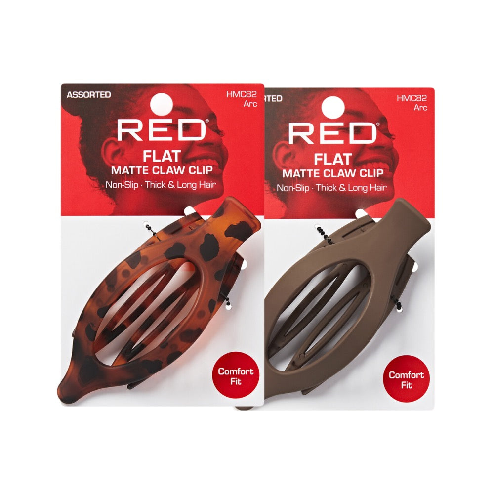RED Flat Claw Clip Arc - Assorted