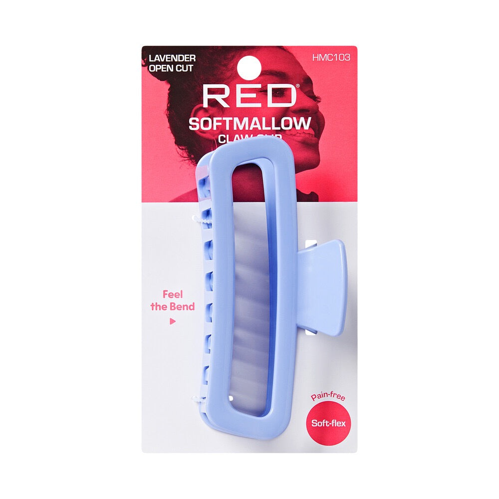 RED Softmallow Claw Clip Open Cut - Lavender