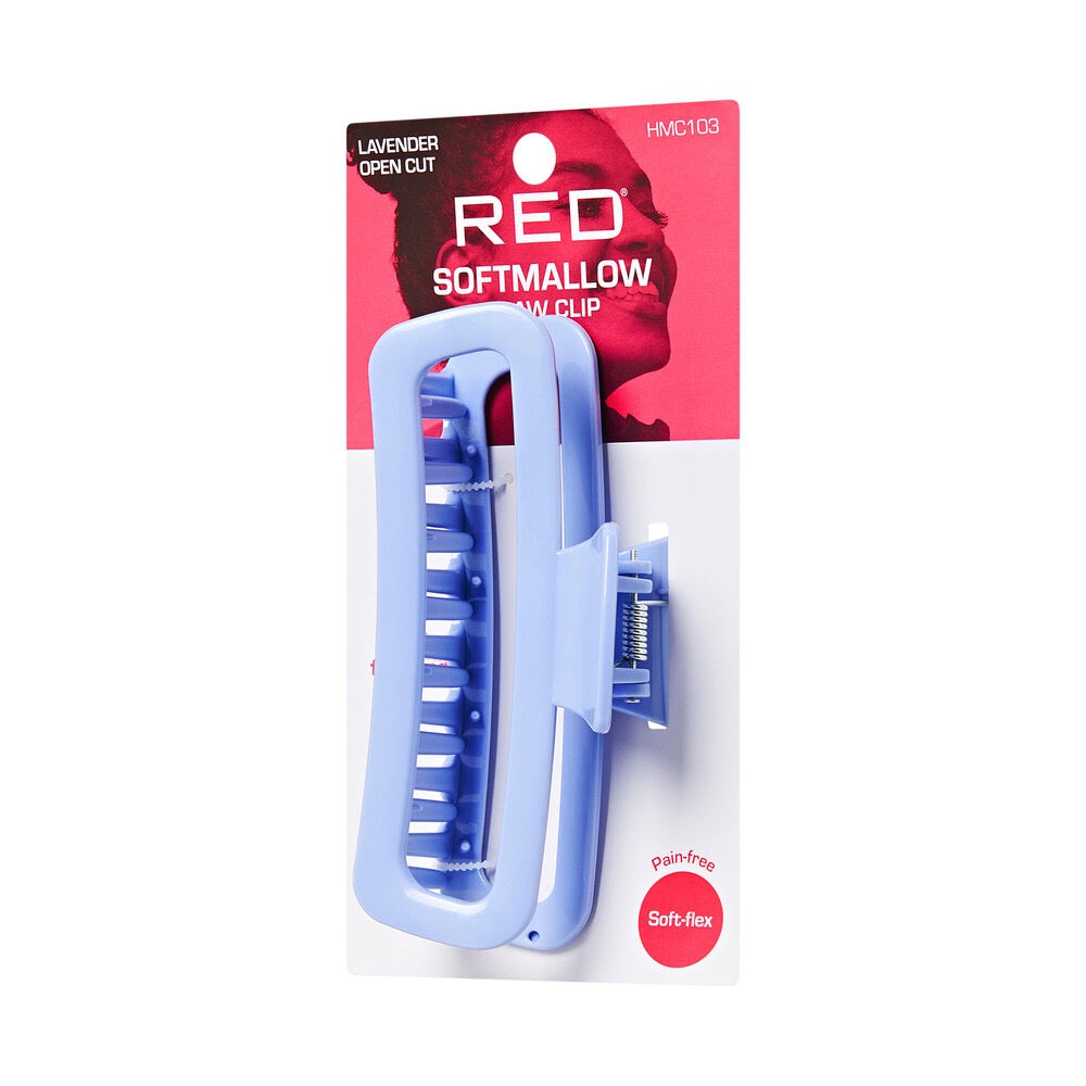 RED Softmallow Claw Clip Open Cut - Lavender