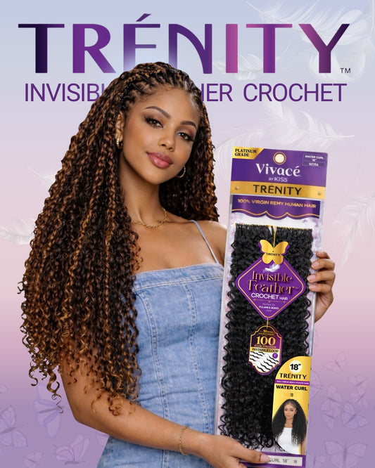 Vivace Trenity Invisible Feather Crochet Water Curl 18"
