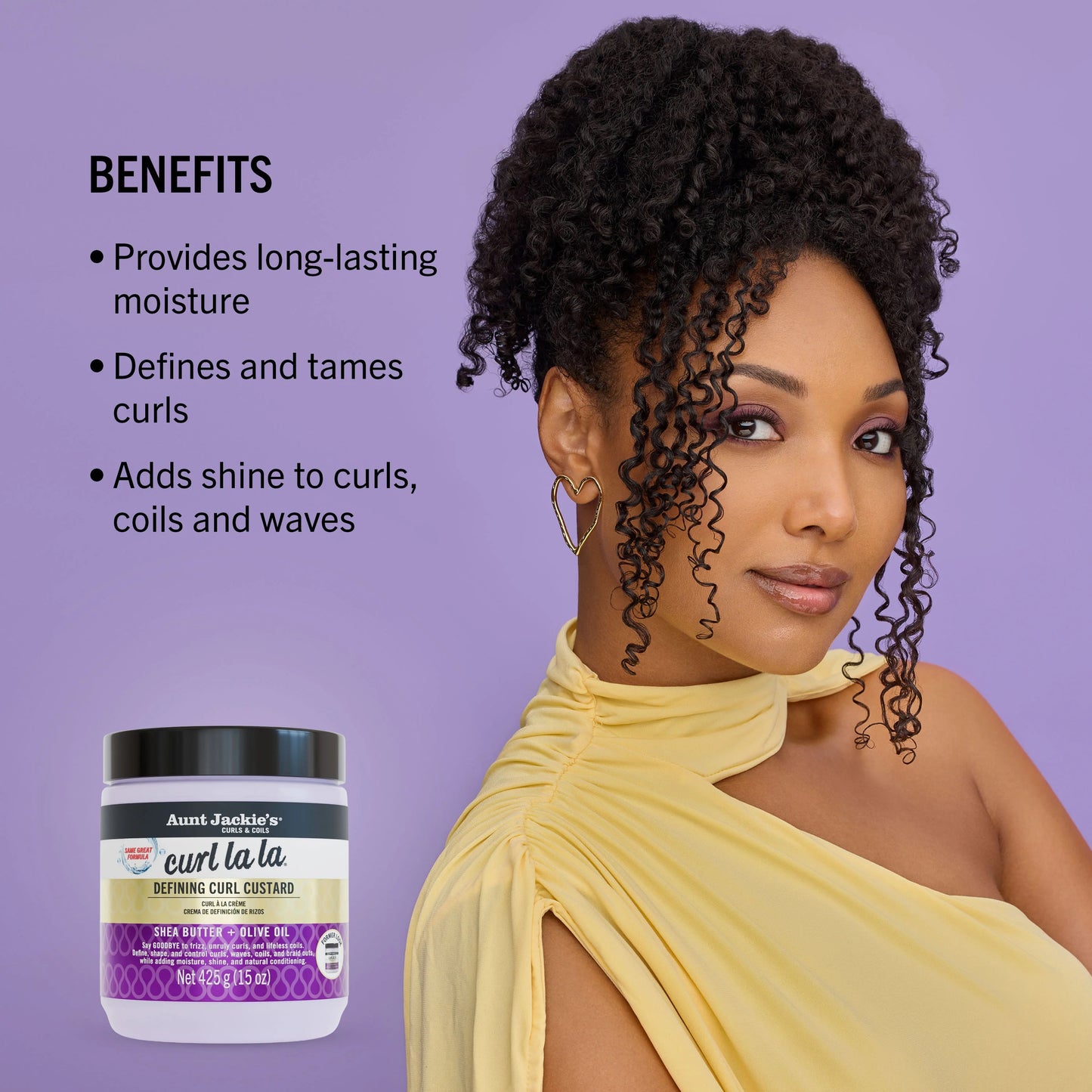 Aunt Jackie's Curl La La Defining Curl Custard 15oz