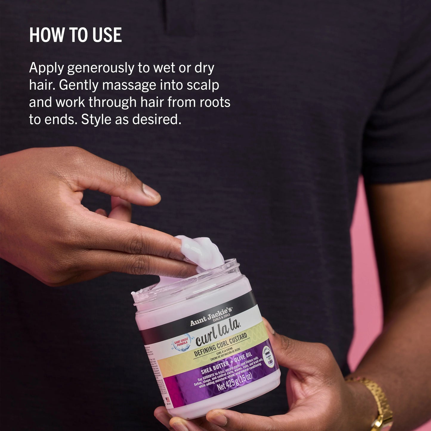 Aunt Jackie's Curl La La Defining Curl Custard 15oz