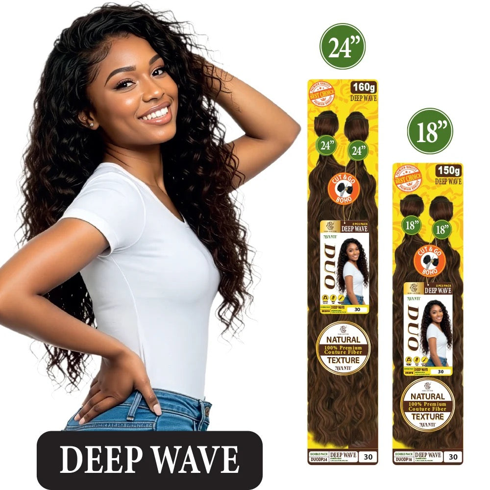 Duo 2PC Weave Bundle Deep Wave 18"