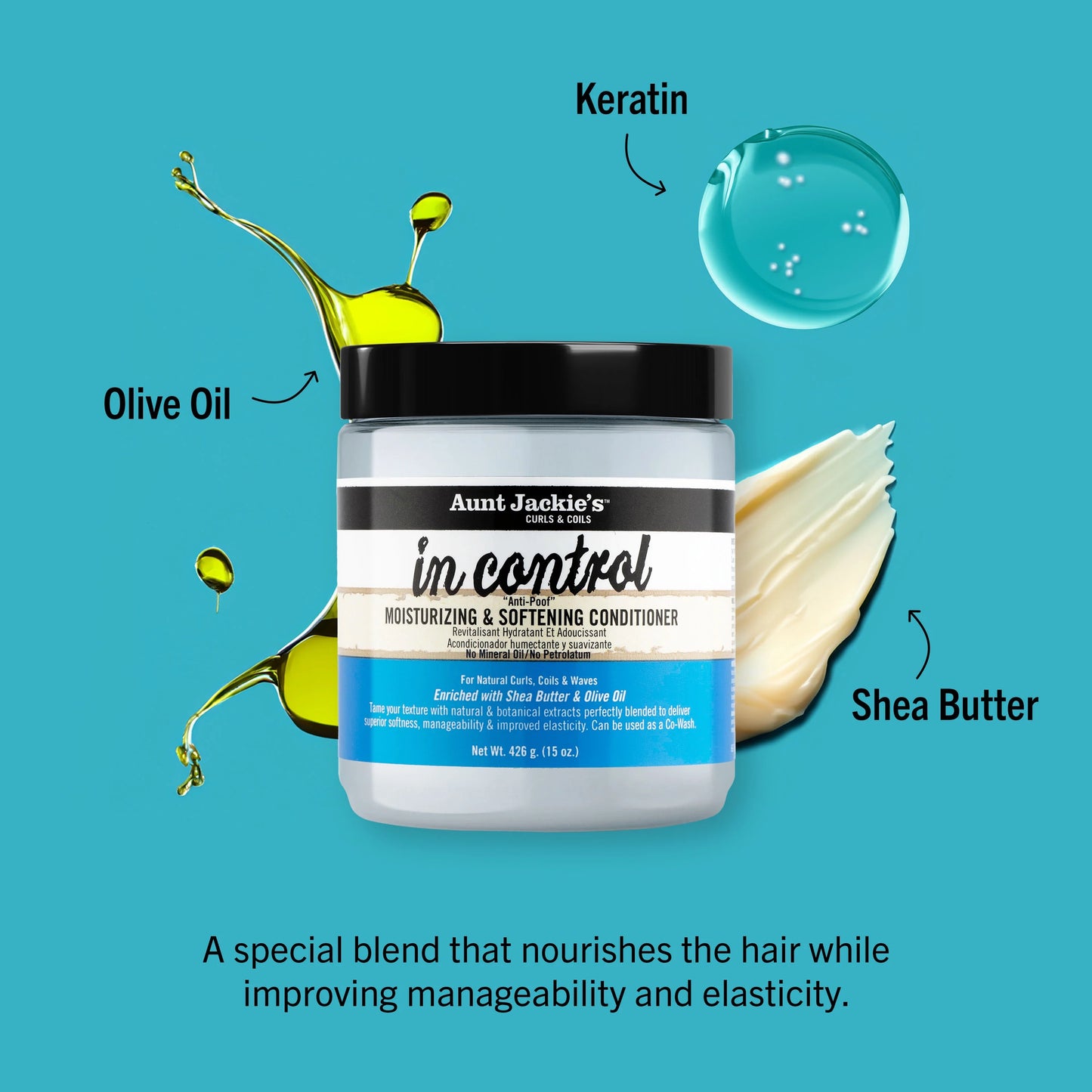 Aunt Jackie's In Control Anti-Poof Conditioner 15oz