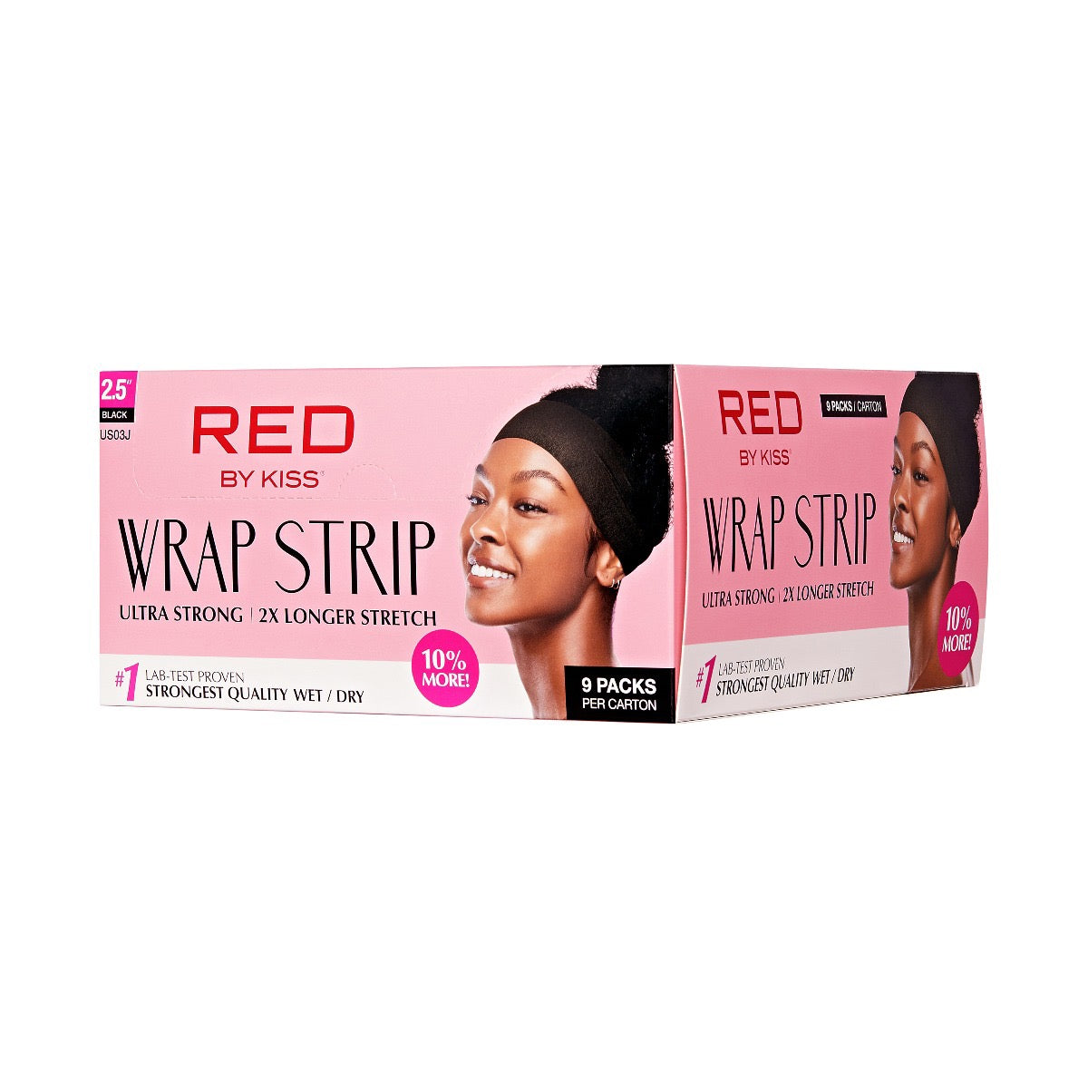 RED Wrap Strips Black 2.5" Wide - Carton (9 Packs)