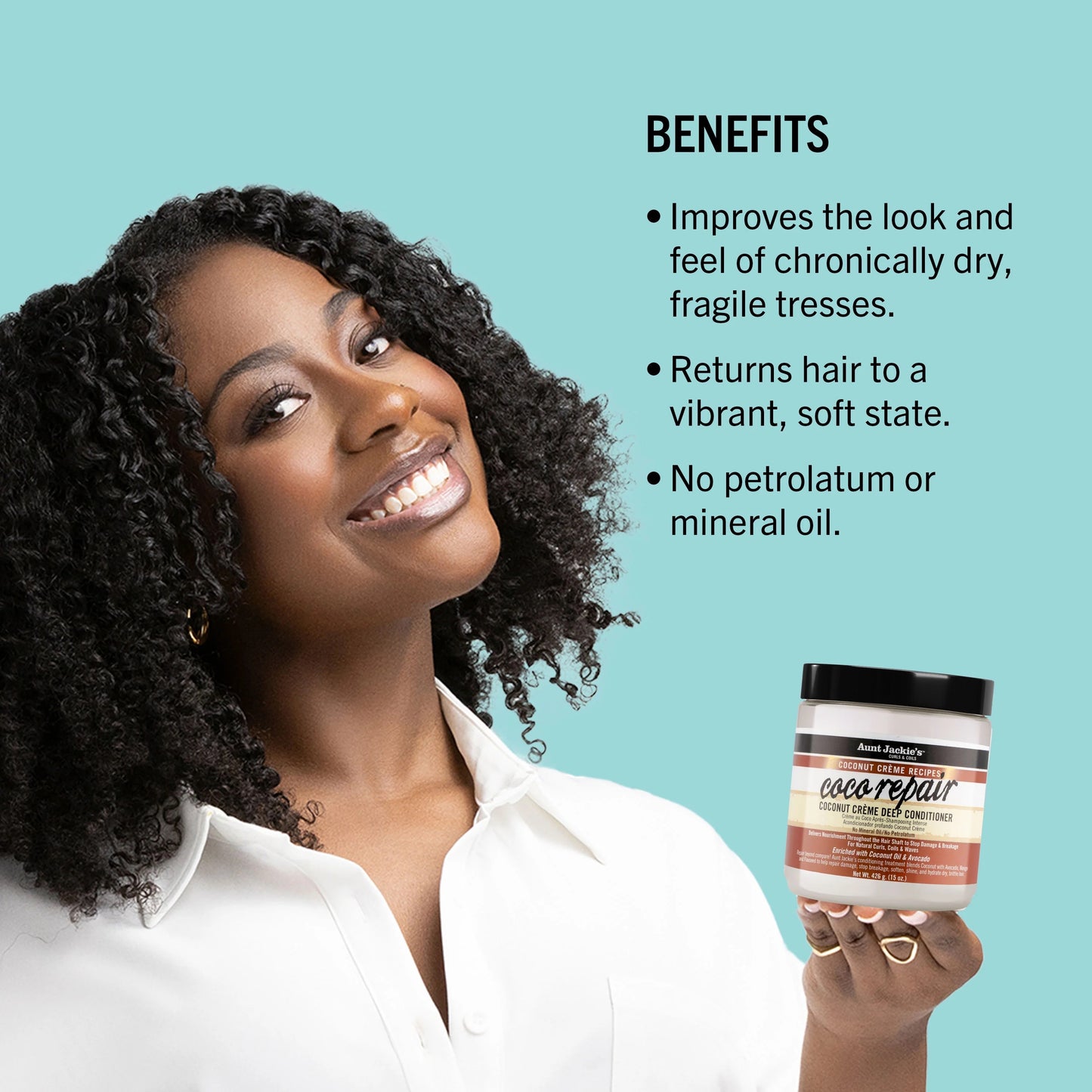 Aunt Jackie's Coco Repair Coconut Creme Deep Conditioner 15oz